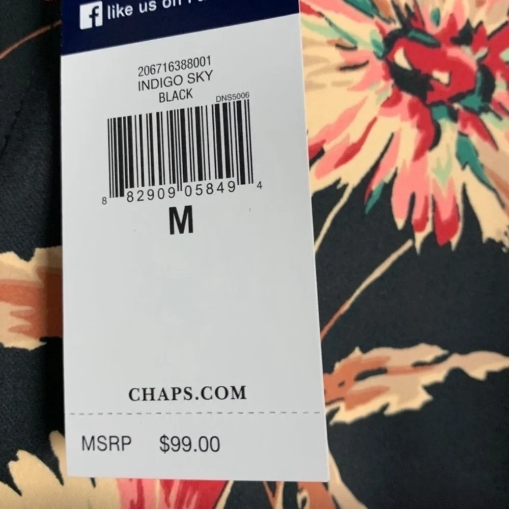 Chaps Floral Bomber Jacket - Picture 4 of 5